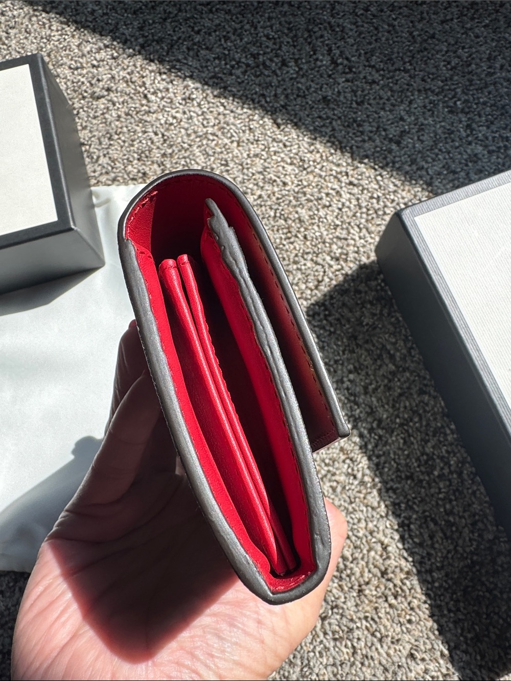 Gucci GG Bloom Continental Wallet in Blue and Green - Picture 4 of 5
